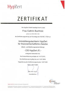 HypZert Zertifikat Cathrin Buchholz